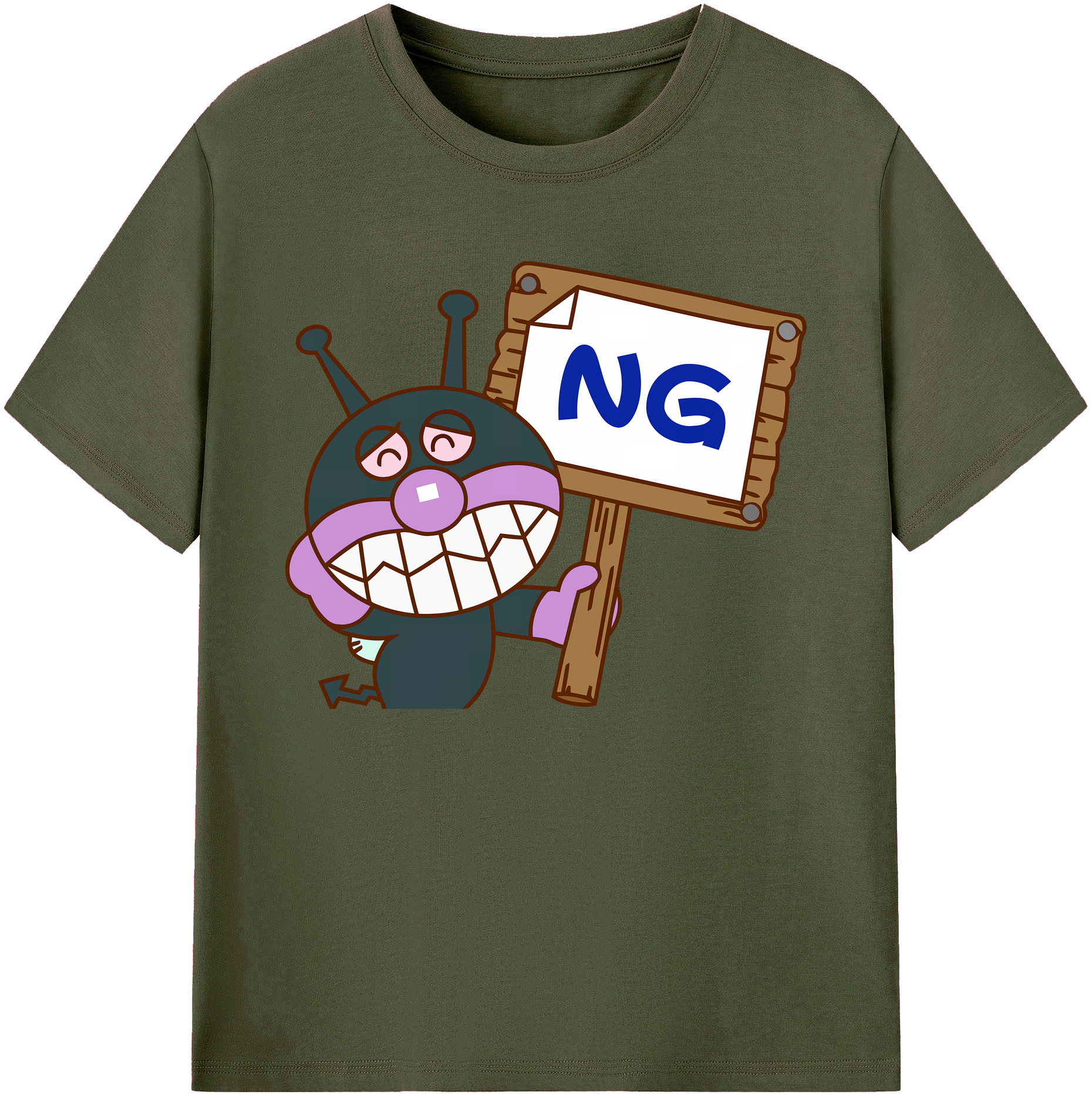 （画像用） アンパンマン Anpanman 綿100％ メンズ半袖Tシャツ｜肌触りやわらか＆通気性